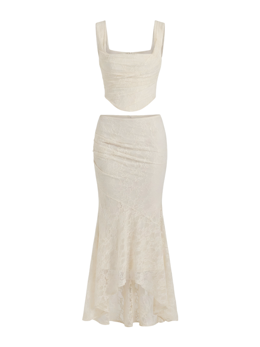 Savina-Corset Lace Dress
