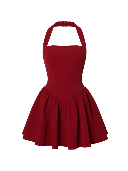 Eli-Halter Mini Dress - Vessita