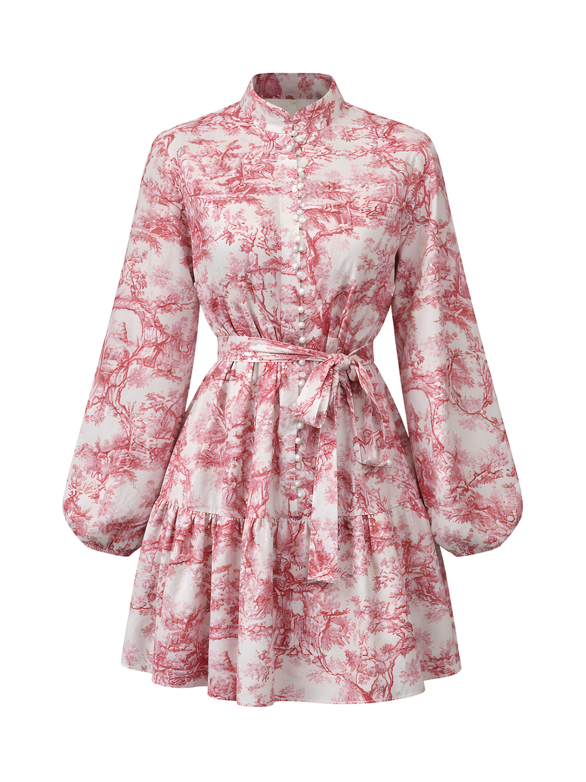 Renée-Vintage Print Dress - Vessita