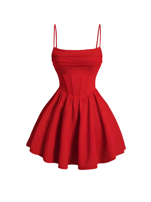Noura-Corset Mini Dress