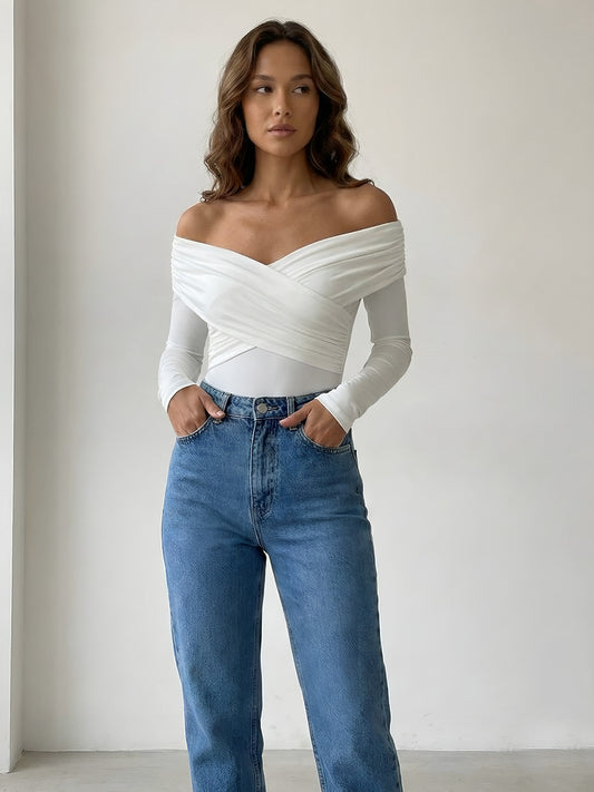 Mirel–Off-Shoulder Bodysuit