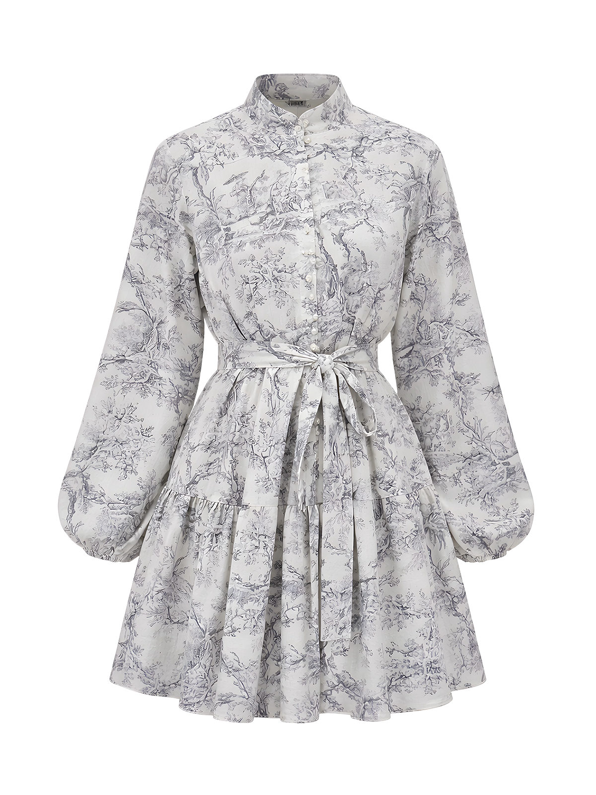 Renée-Vintage Print Dress - Vessita