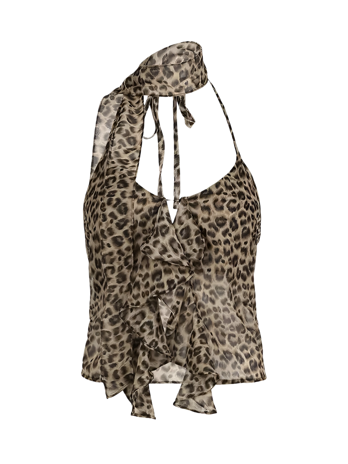 Nina-Leopard Halter - Vessita