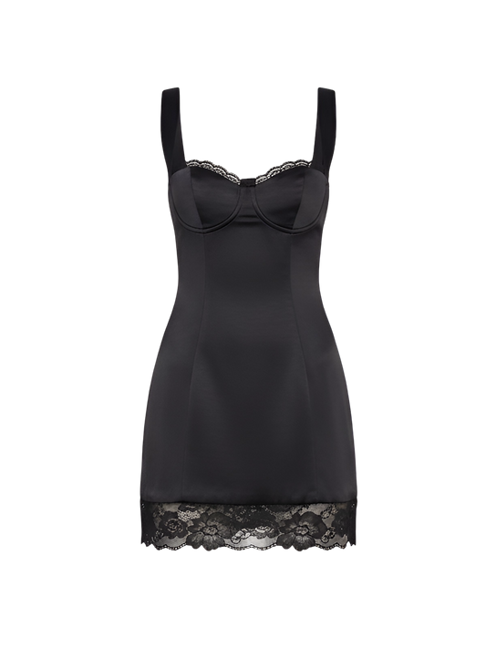 Freya-Satin Buckle Dress