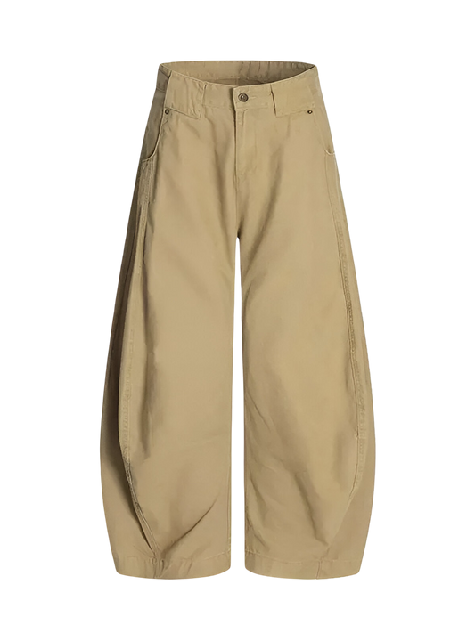 Nova-Wide Khaki Pants